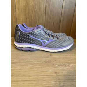 Mizuno 18 Wave Rider X10 size W11.5 Gray Purple